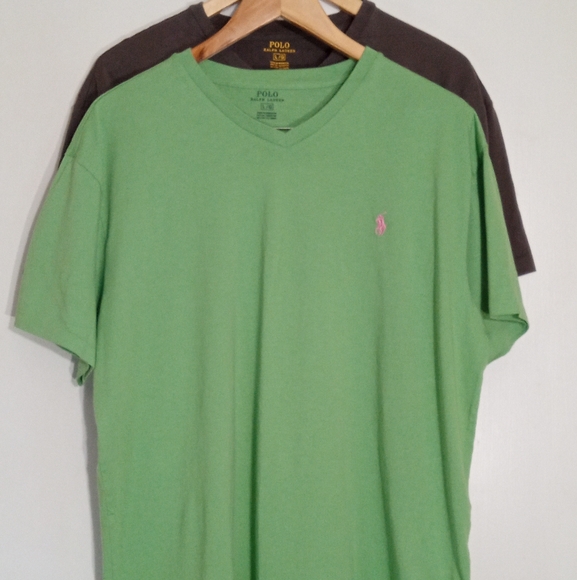Polo Ralph Lauren Other - Polo Ralph Lauren Vneck short sleeve shirt bundle men size large EUC